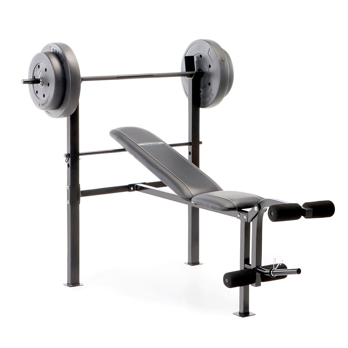 Competitor Bench With 80lb Weight Set