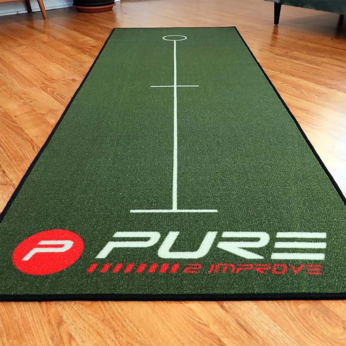 Pure2improve Putting Mat & Adjustable Practice Cup