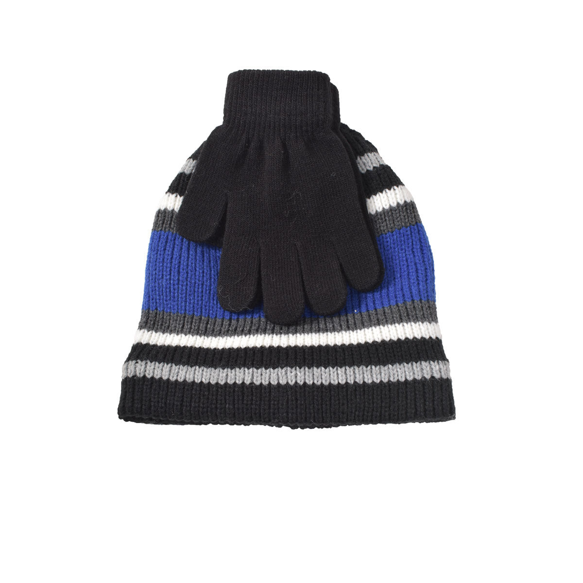 David & Young Boys' Stripe Hat Set
