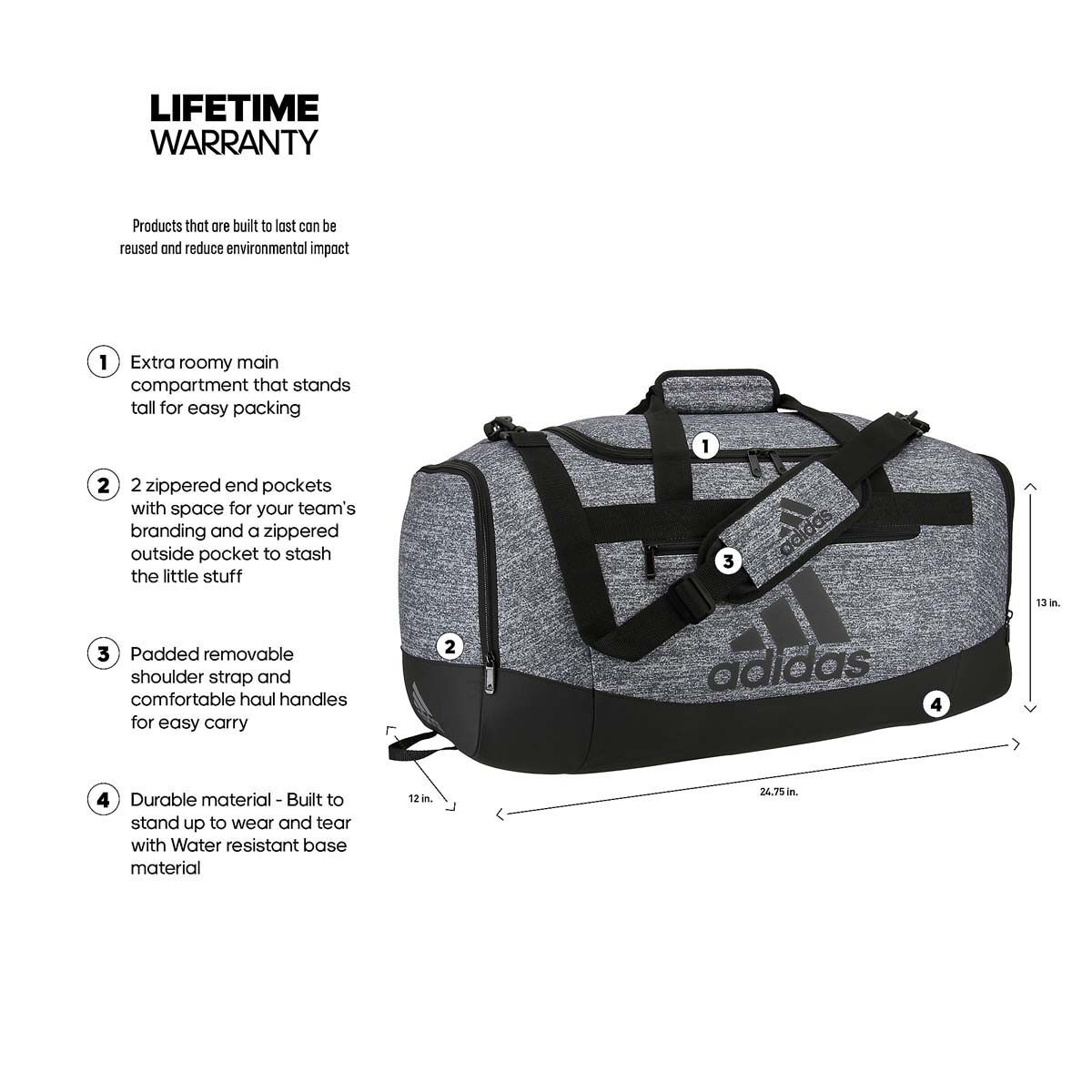 adidas Adidas Defender IV Medium Duffel