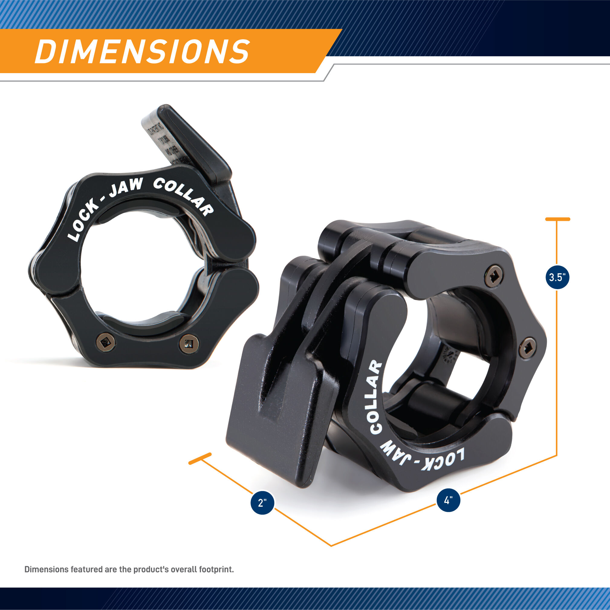 Steel Body Lock-Jaw Olympic Weight Collars
