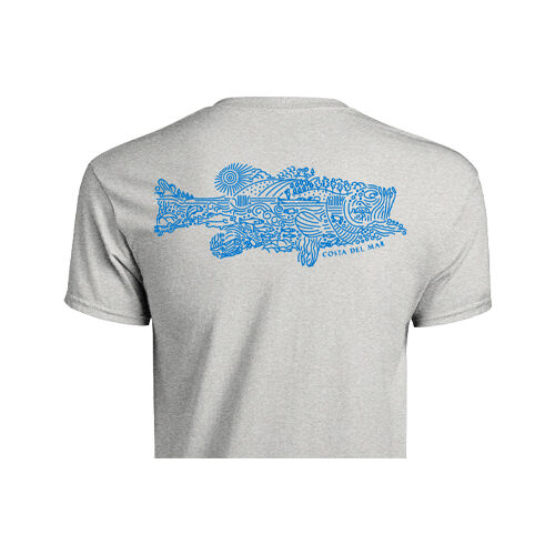 Costa Men's Short Sleeve Montage Bass Tee