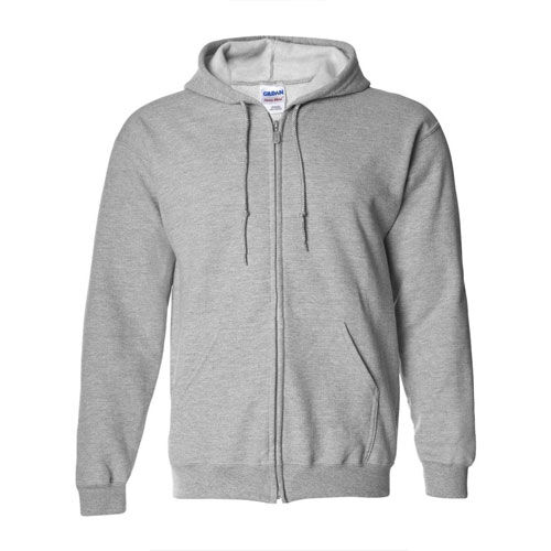Gildan Men's Long Sleeve Full Zip Hoodie
