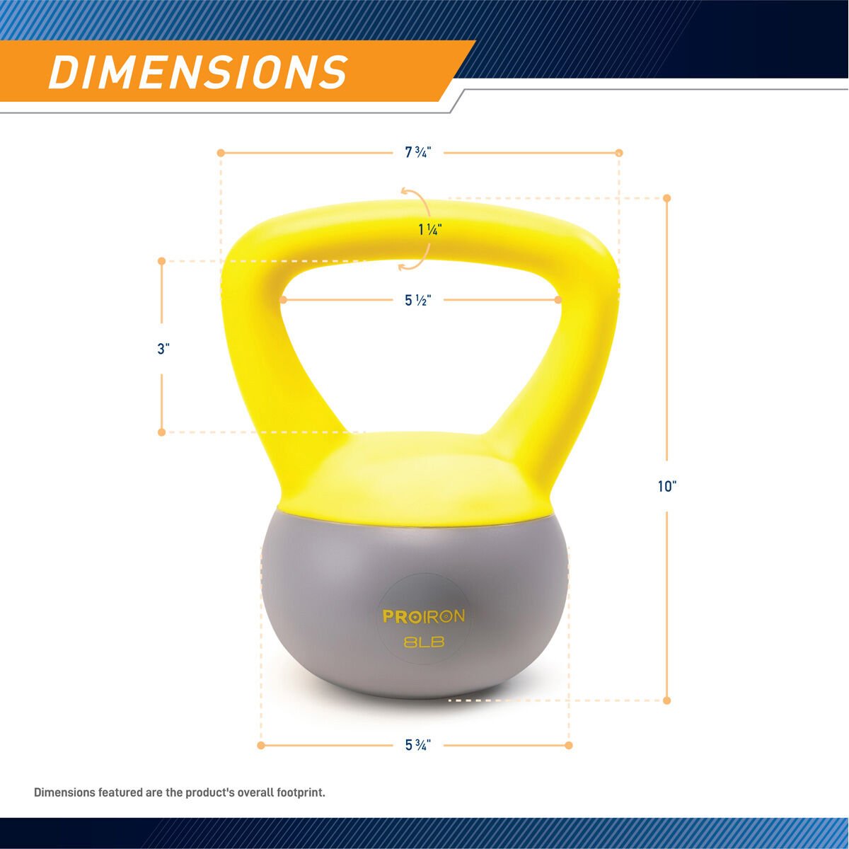 Proiron 8 lb. Soft Kettlebell