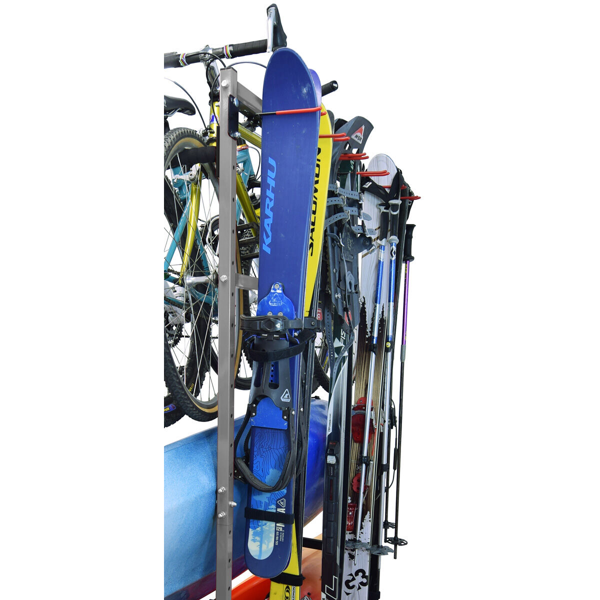Malone FS Rack Floor Based Storage System 3 Bike, 2 Kayak, 6 Ski Storage Rack