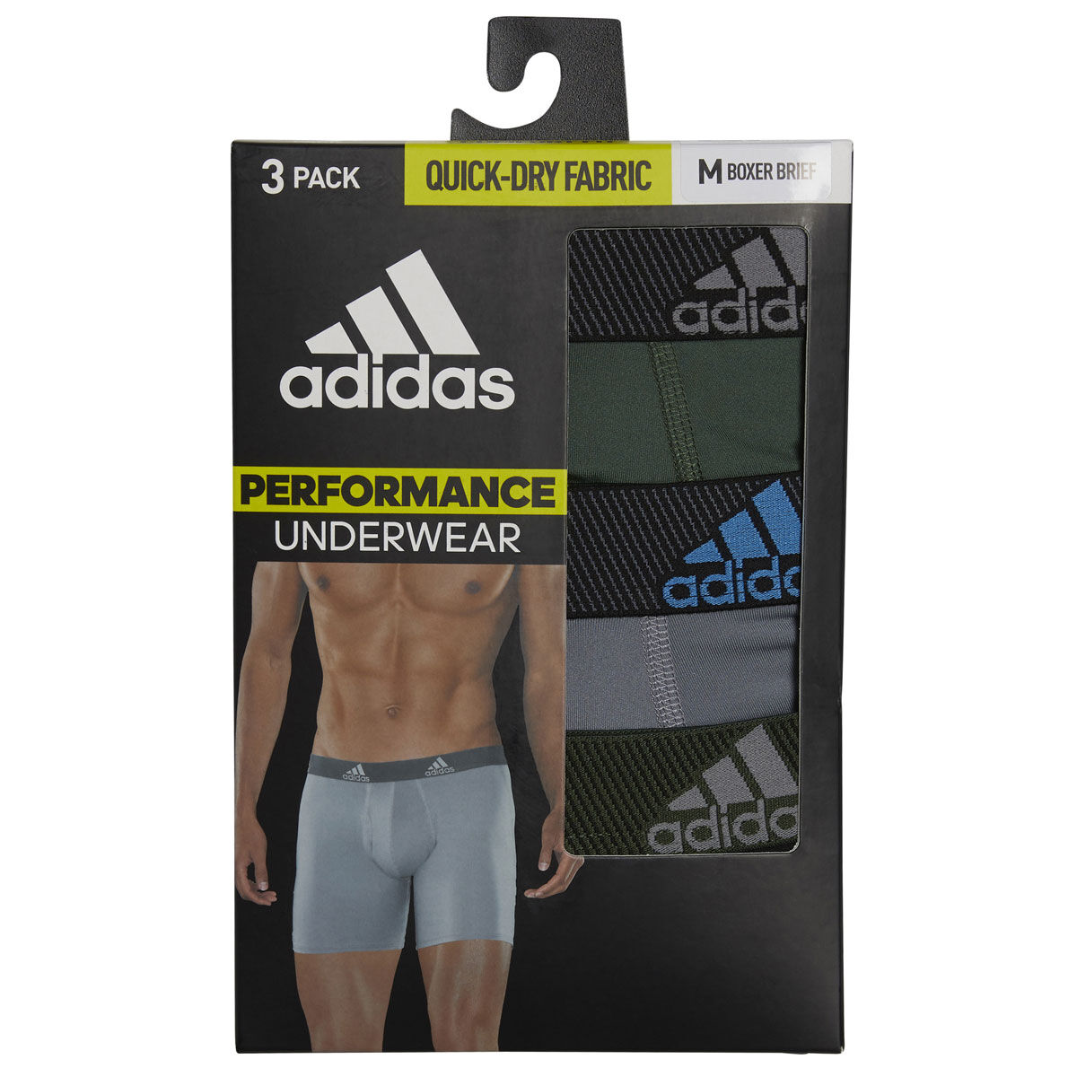 adidas M PRF 3-PACK BOXER BRIEF