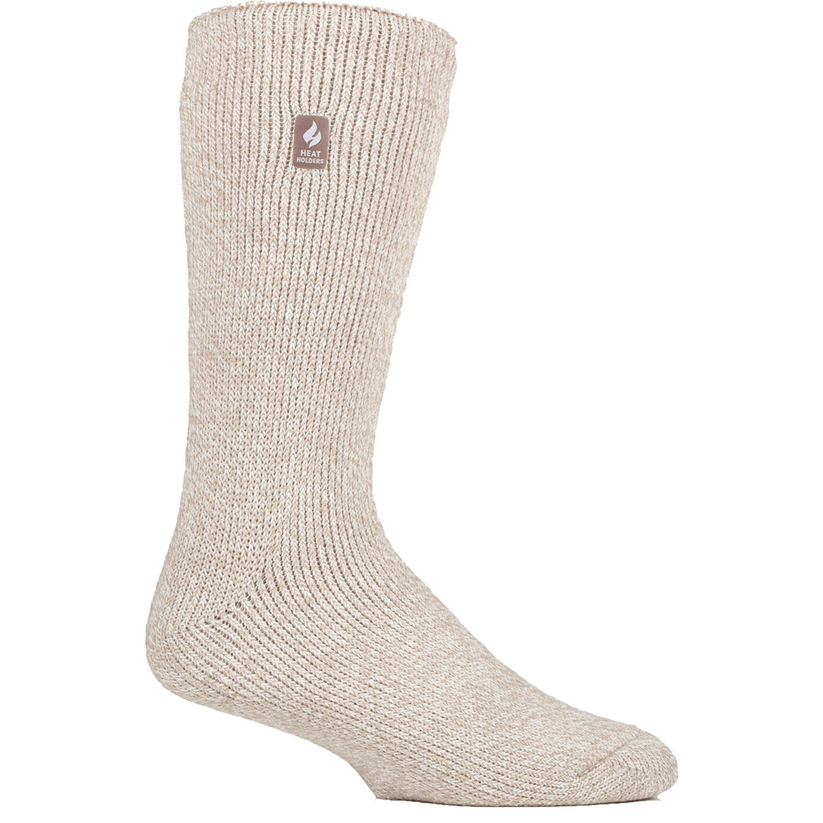 Heat Holders Dunnock Twist Crew Stone Socks
