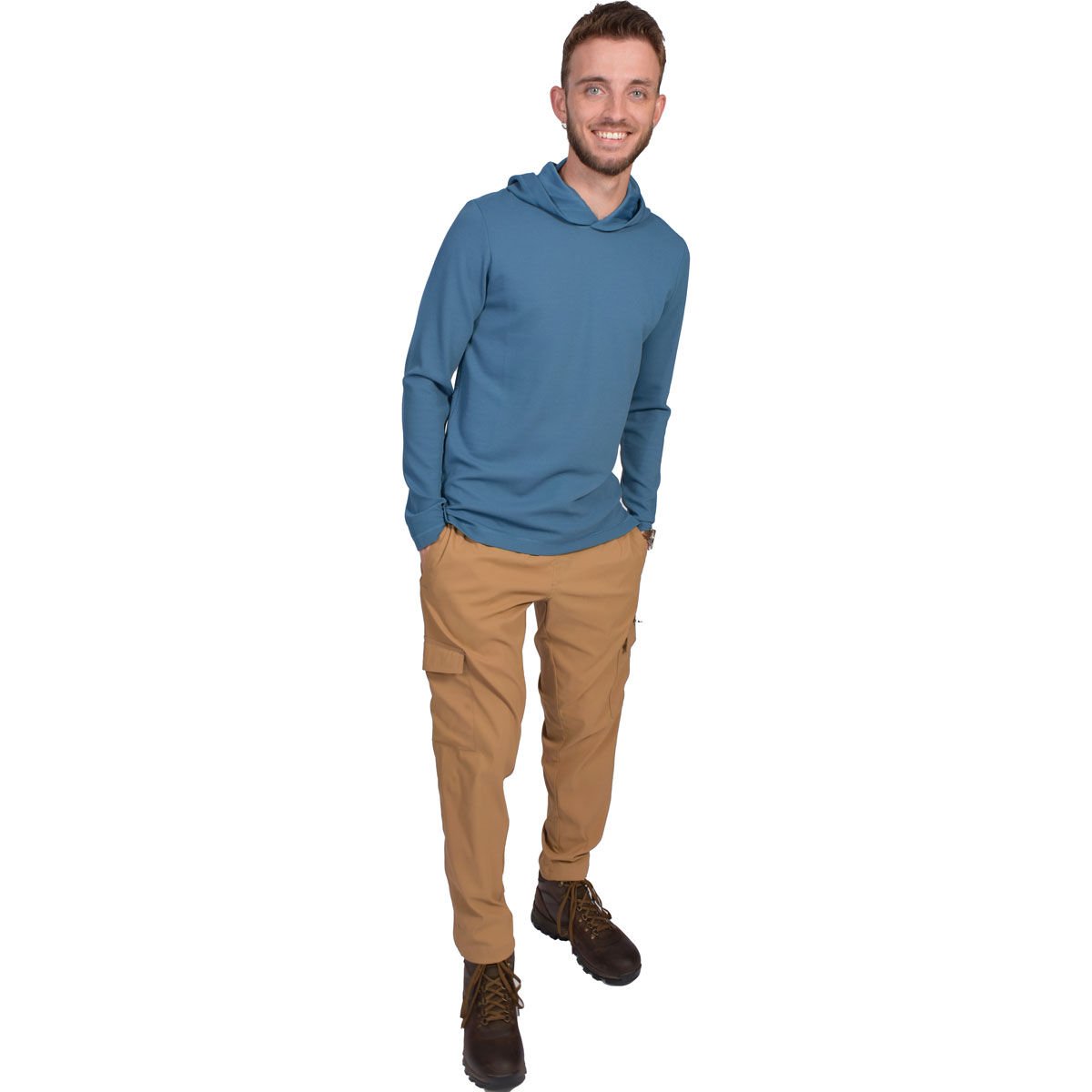 Leg3nd Outdoor Men's Waffle Pullover Hoodie