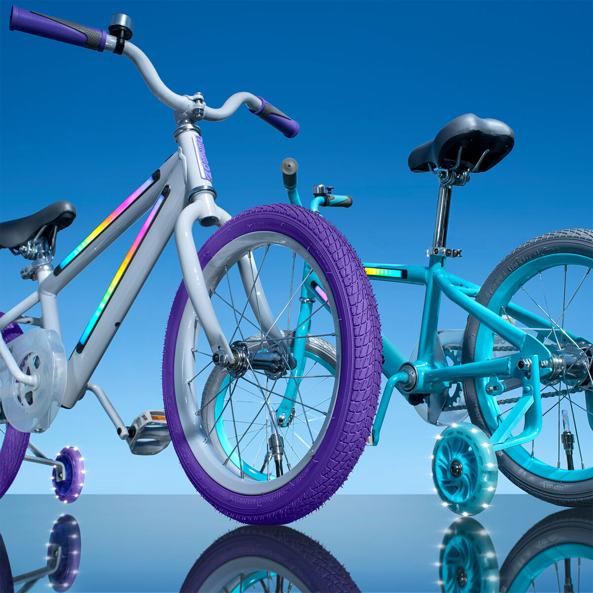 Jetson JLR M Light Up Bike 16in, Blue/Grey