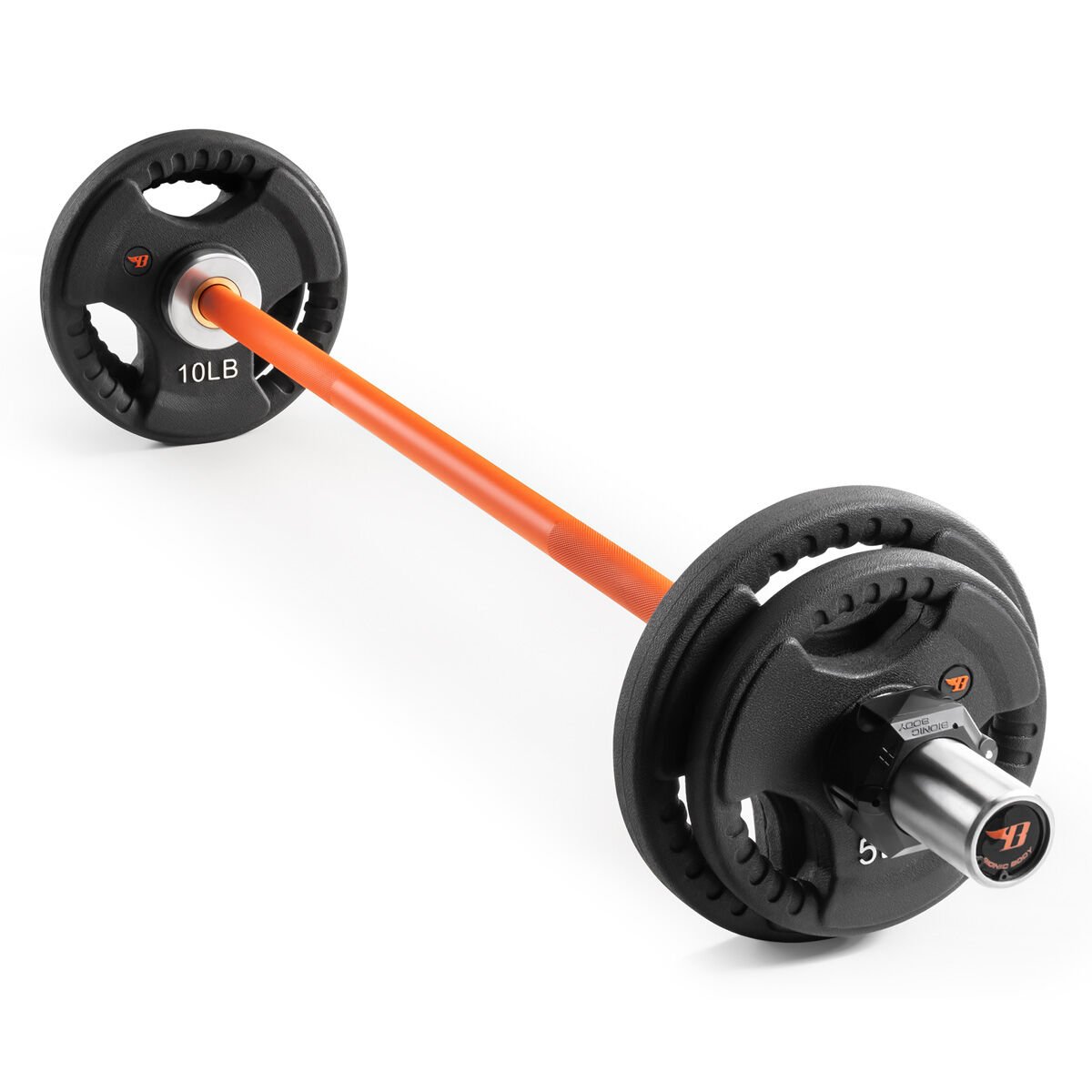 Bionic Body Short Olympic Barbell Rubber Weight Set