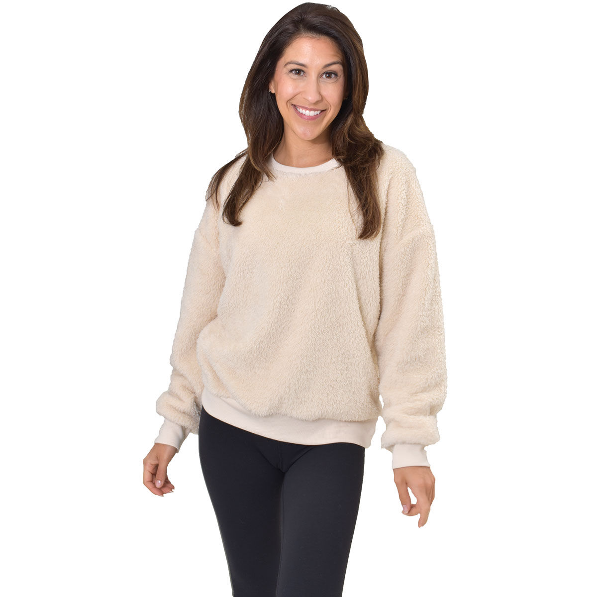 90 Degree Women's Sherpa Crew Neck Fleece