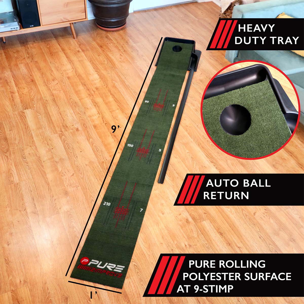 Pure2improve Putting Mat & Mirror Bundle