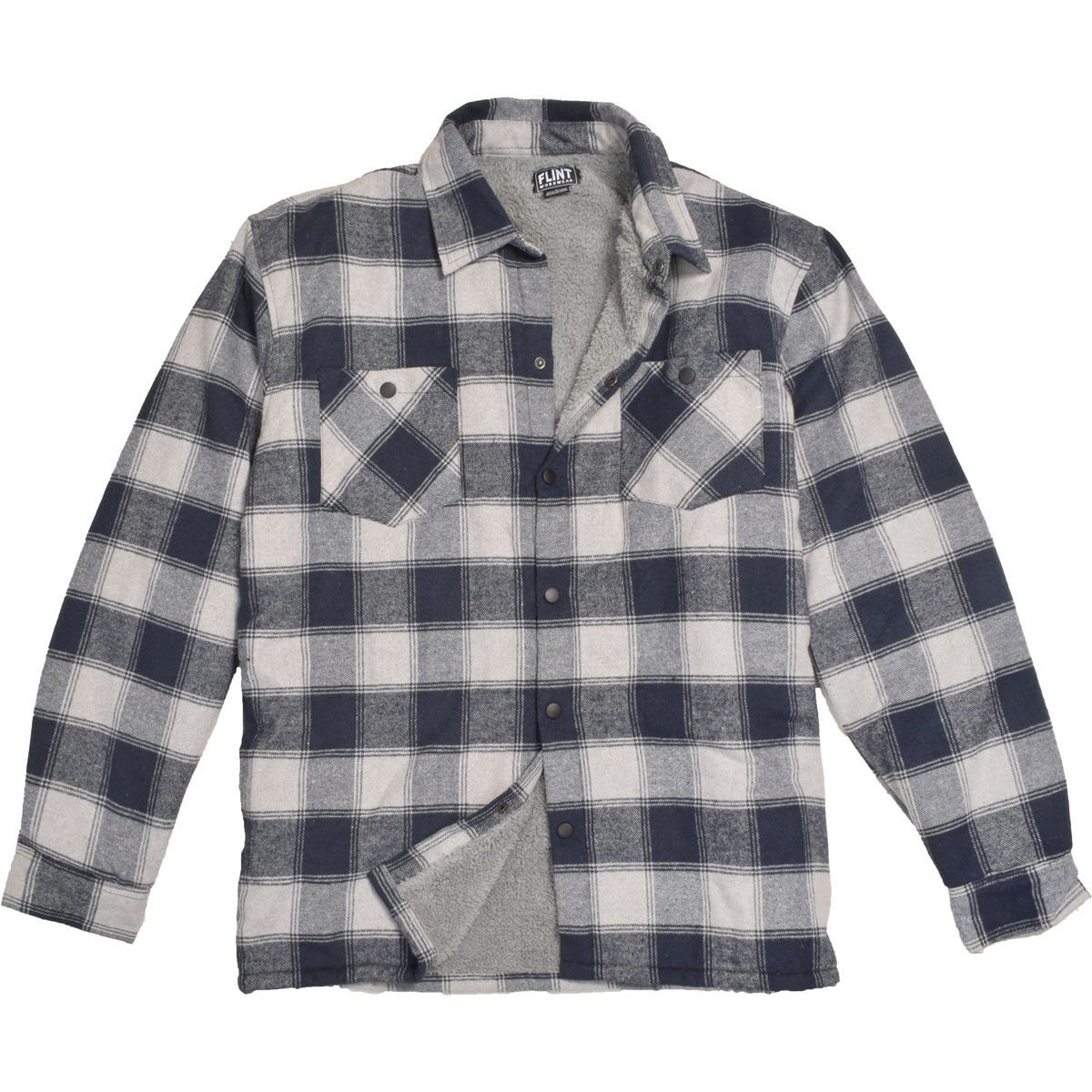 Flint Workwear Men's Flannel Sherpa Jacket