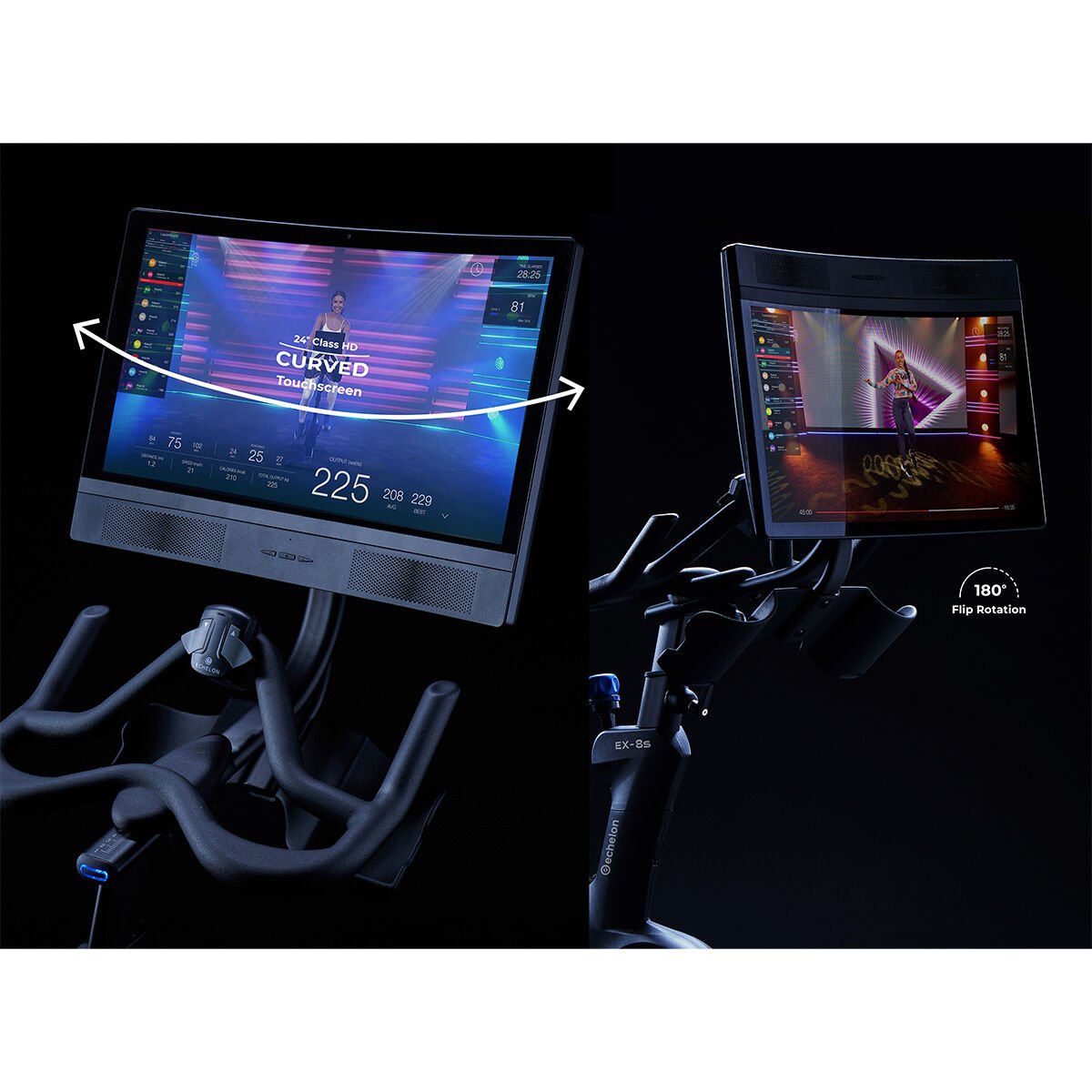 Echelon EX8s  Connect Stationary Exercise  Bike with 22  HD Touch Screen