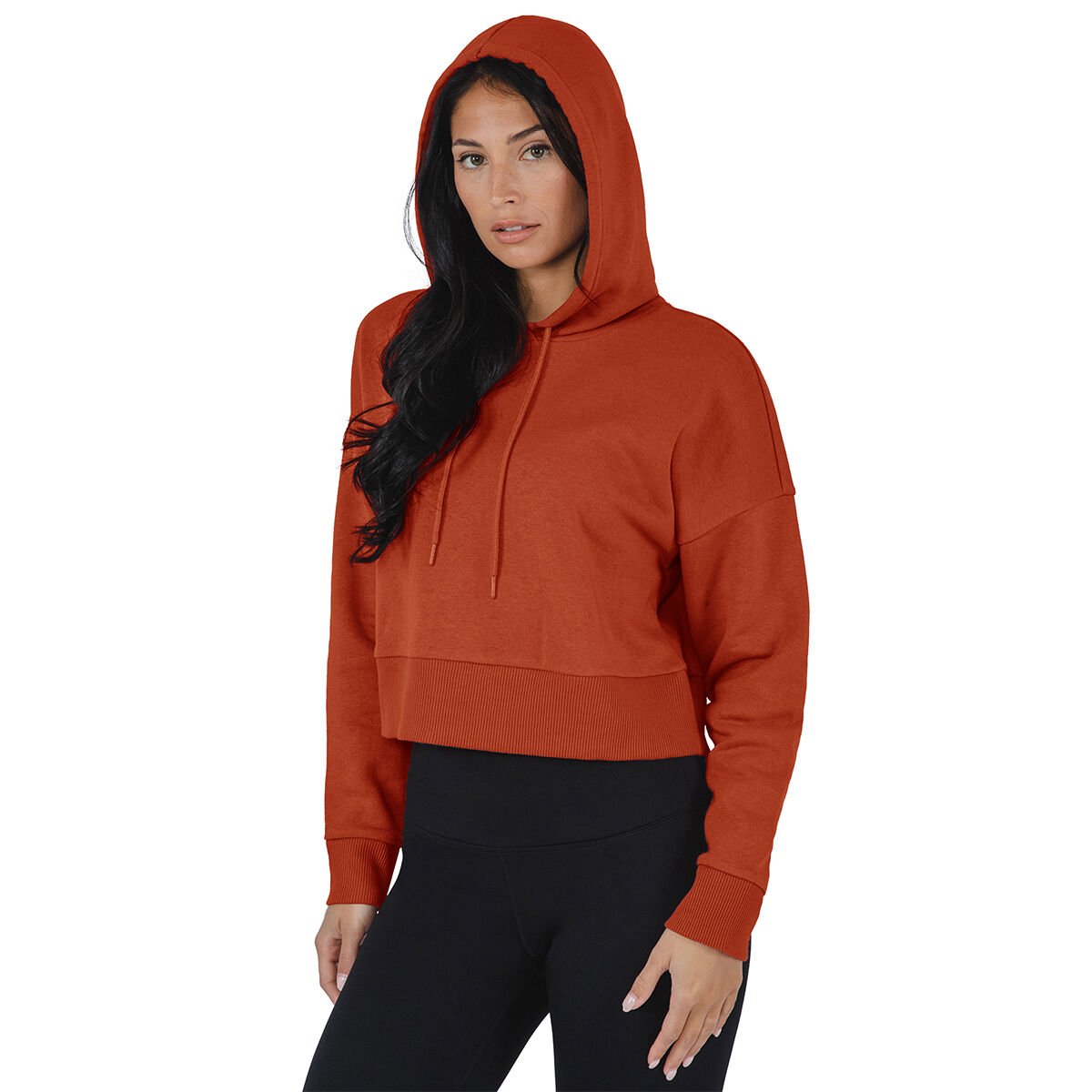 90 Degree Lux Crop Fleece Hoodie