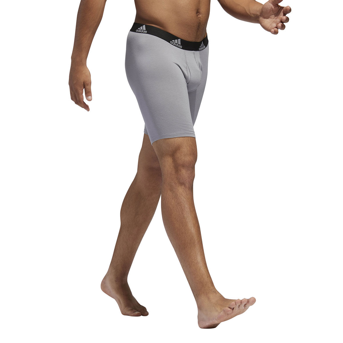 adidas M STR COTTON 3PK LNG BXR BRIEF