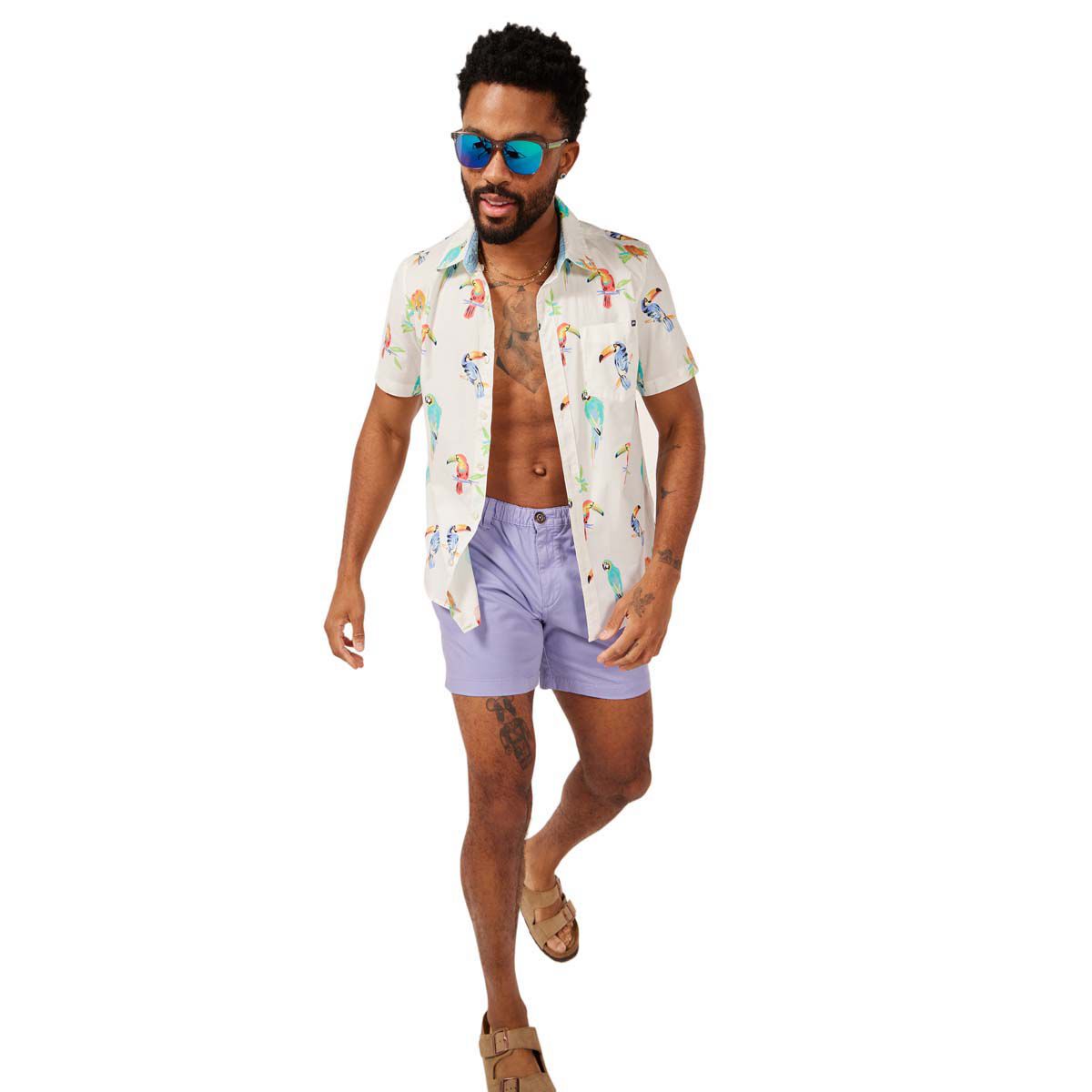 Chubbies Men's  Dude Where's Macaw (Friday Shirt)