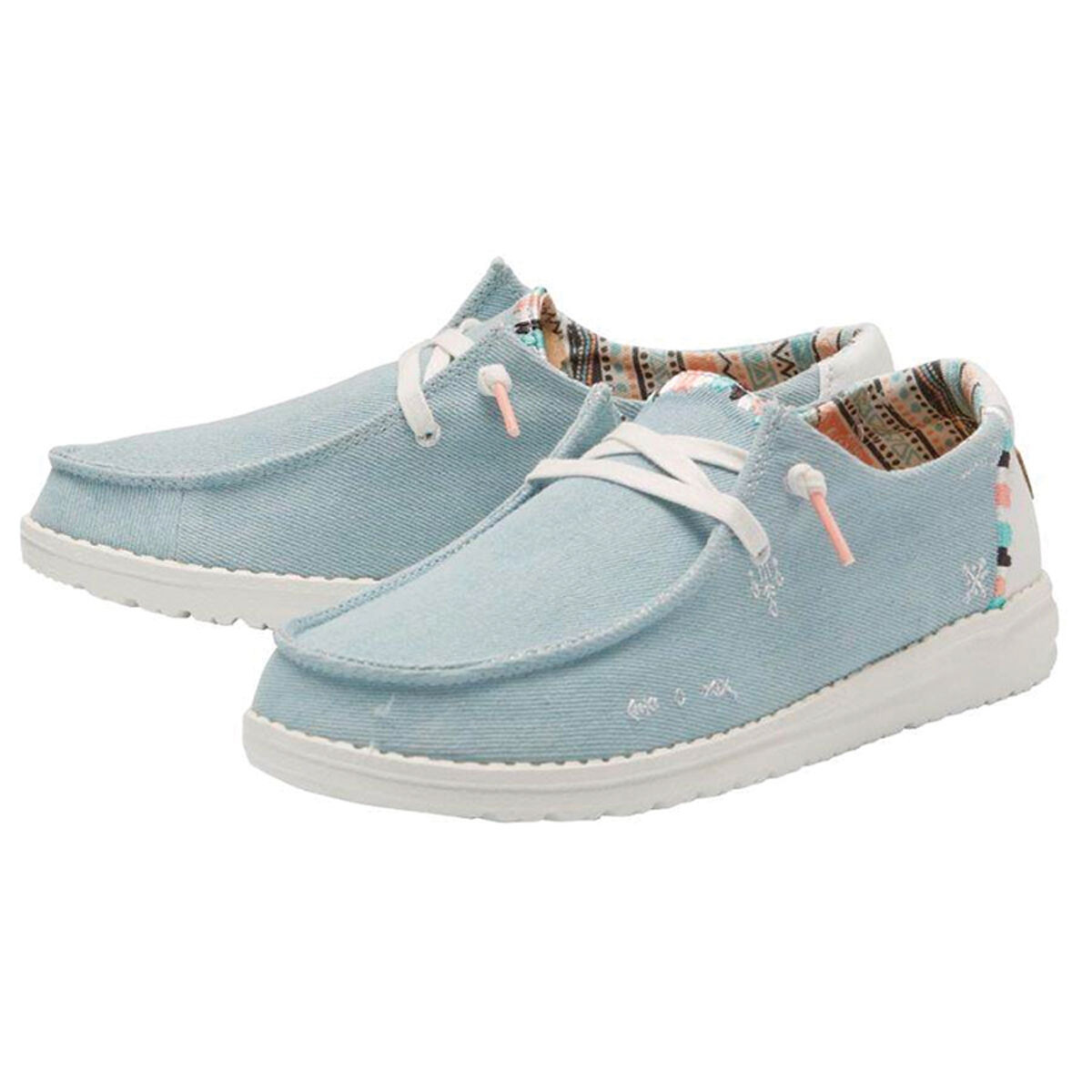 HeyDude Women's Wendy Boho Light Denim Shoes