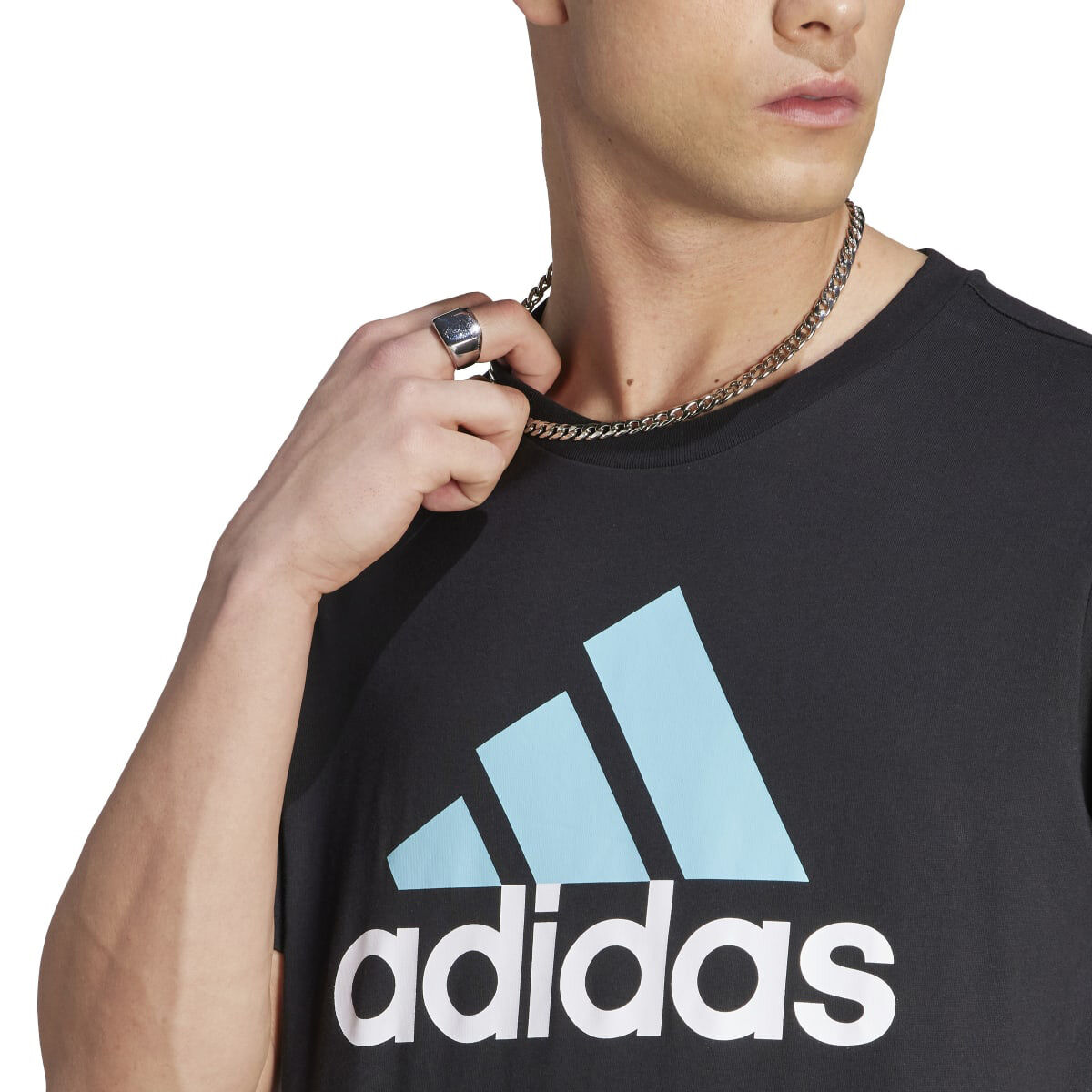adidas Men's Short Sleeve Big Logo Tee
