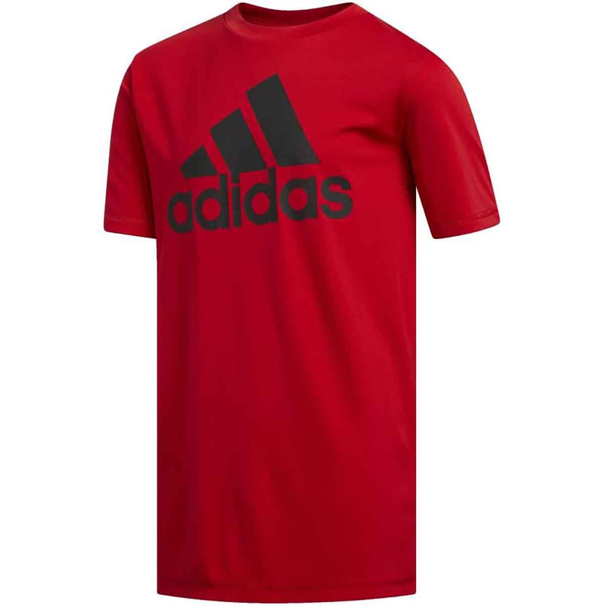 adidas Boys' Short Sleeve AEROREADY Performance Logo Tee