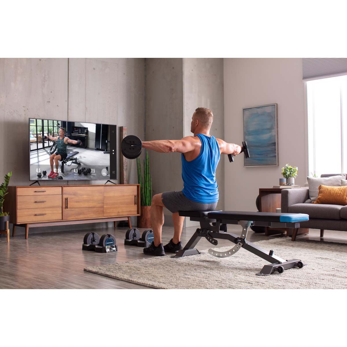 ProForm 50 Lb. Select-A-Weight Dumbbell Set