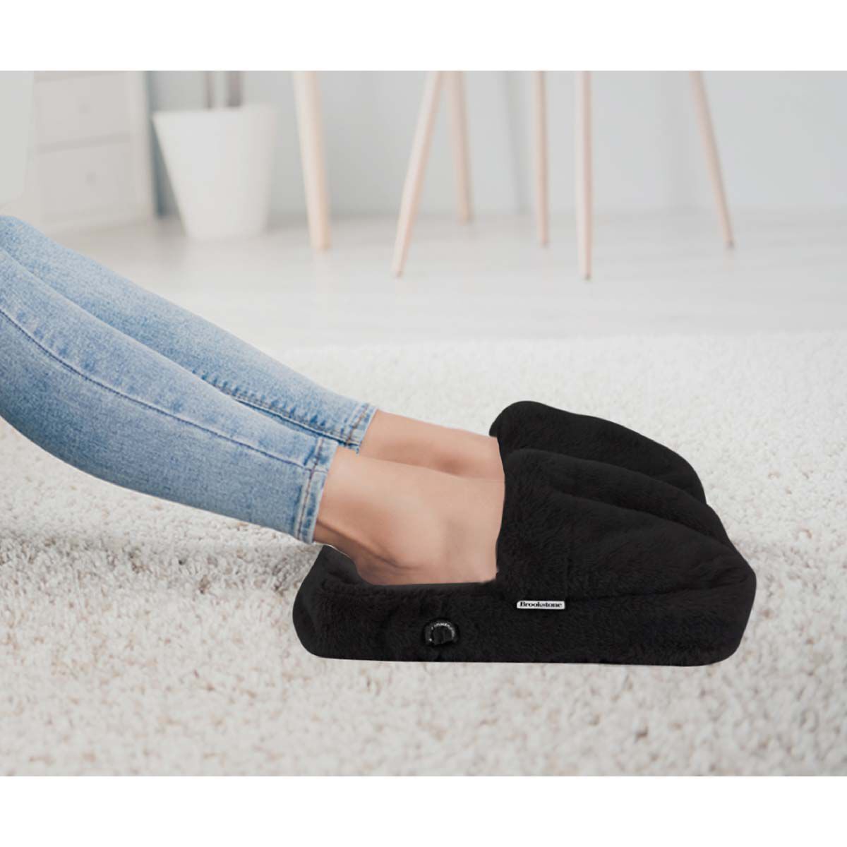 Brookstone Cozy Plush Foot Massager