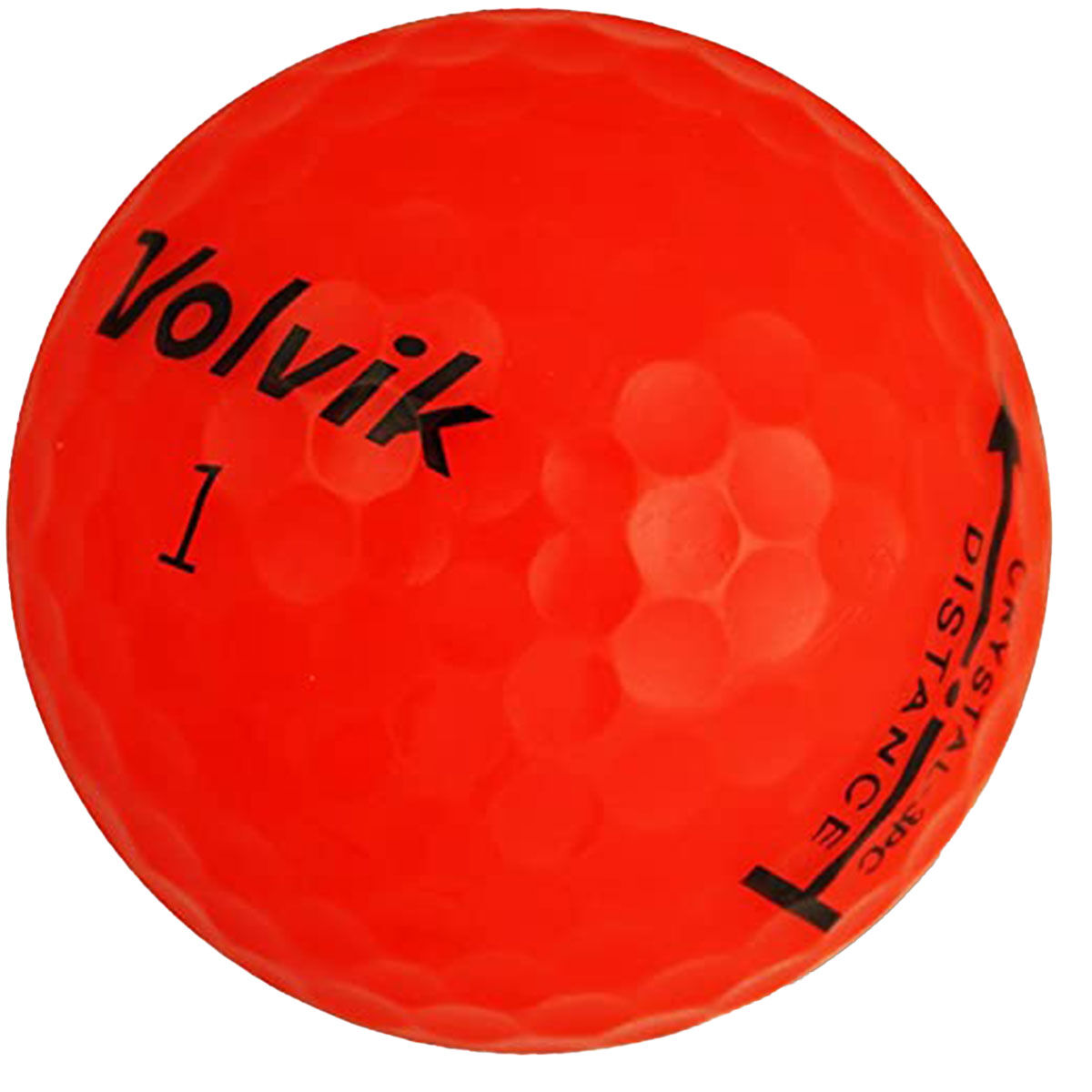 Volvik Red Crystal Gloss Golf Balls (One Dozen)