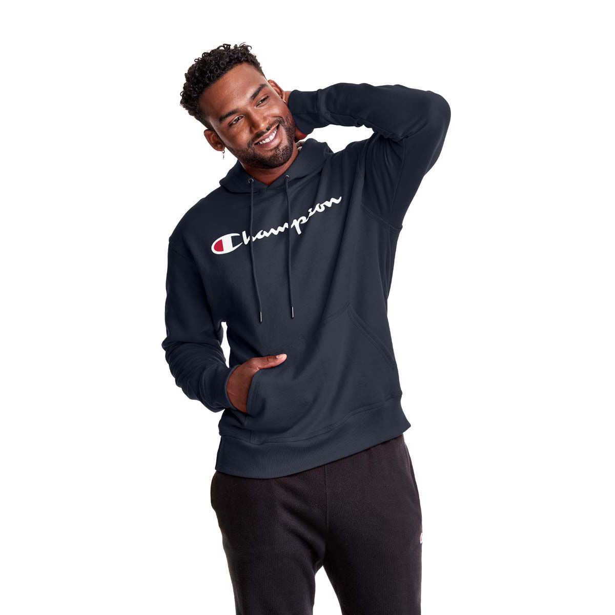 Champion Men's Powerblend Big Logo Pullover Hoodie