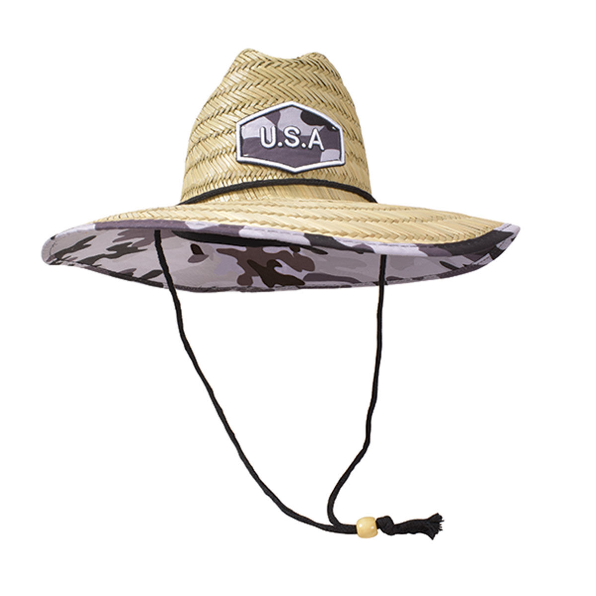Lucky 7 Men's Wide Brim Straw Hat