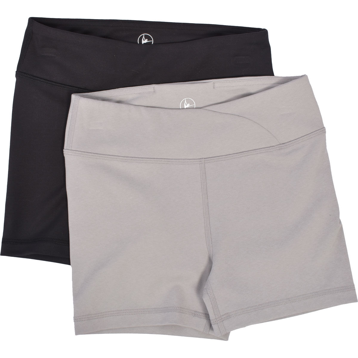 90 Degree Girls' 3" Core Crossover Shorts - 2 pack