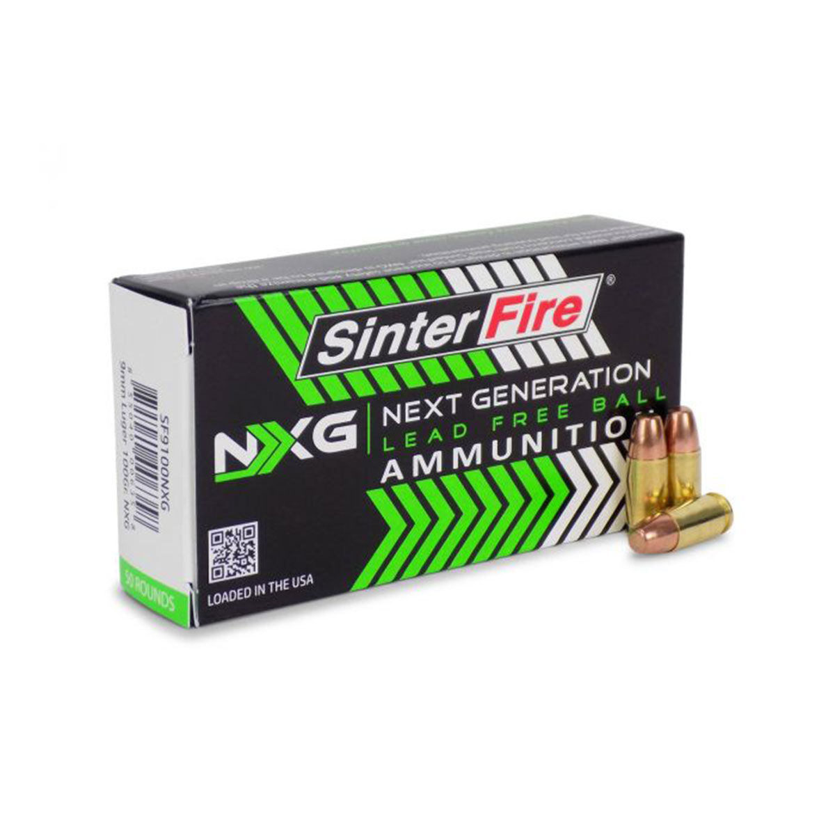 Sinterfire 9MM 100 Grain Lead Free Full Metal Jacket Ammo