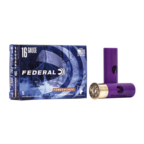 Federal Power Shok Buckshot 16 Gauge Buck Shot Ammo