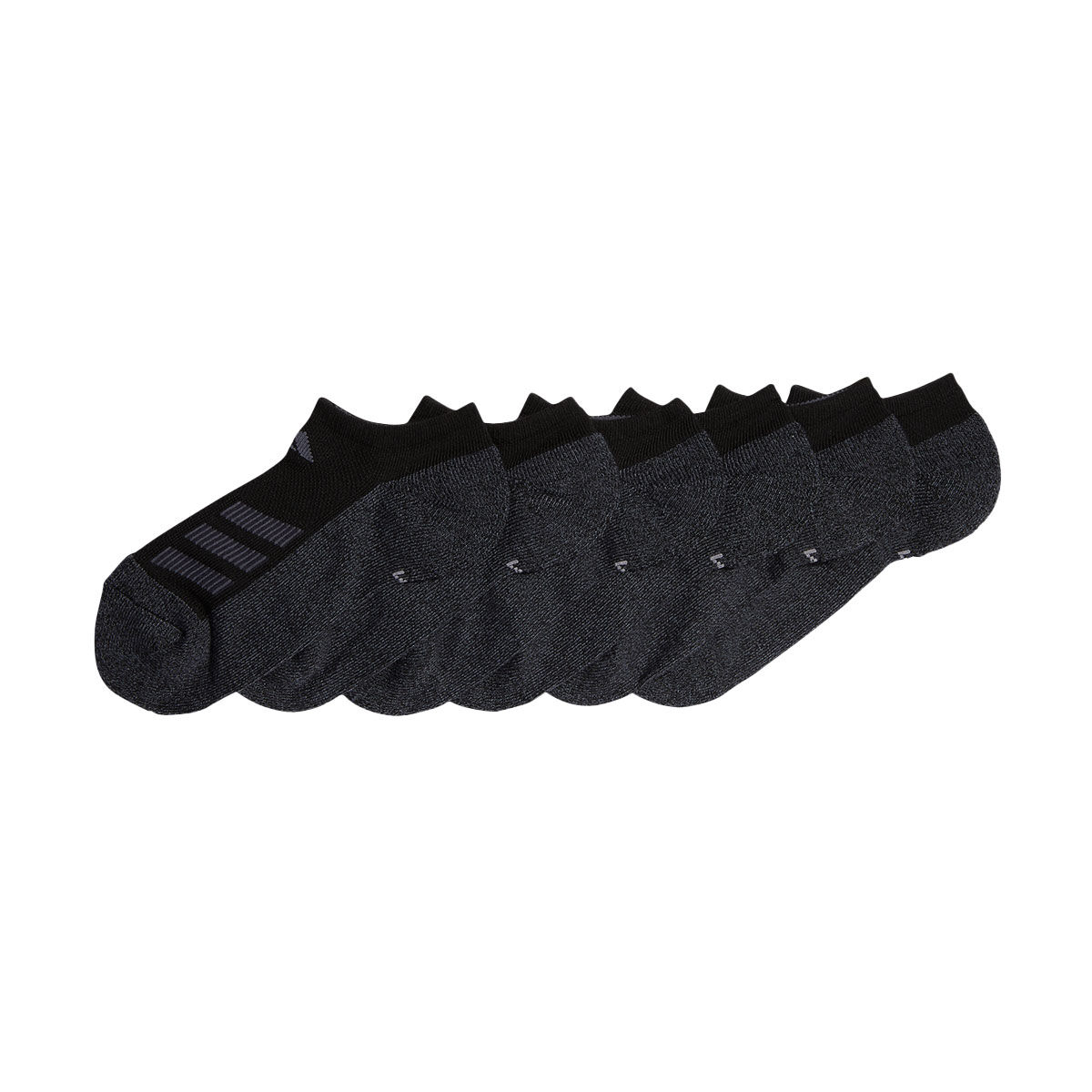 adidas Adidas Youth Cushioned Angle Stripe 6-Pack No Show Sock