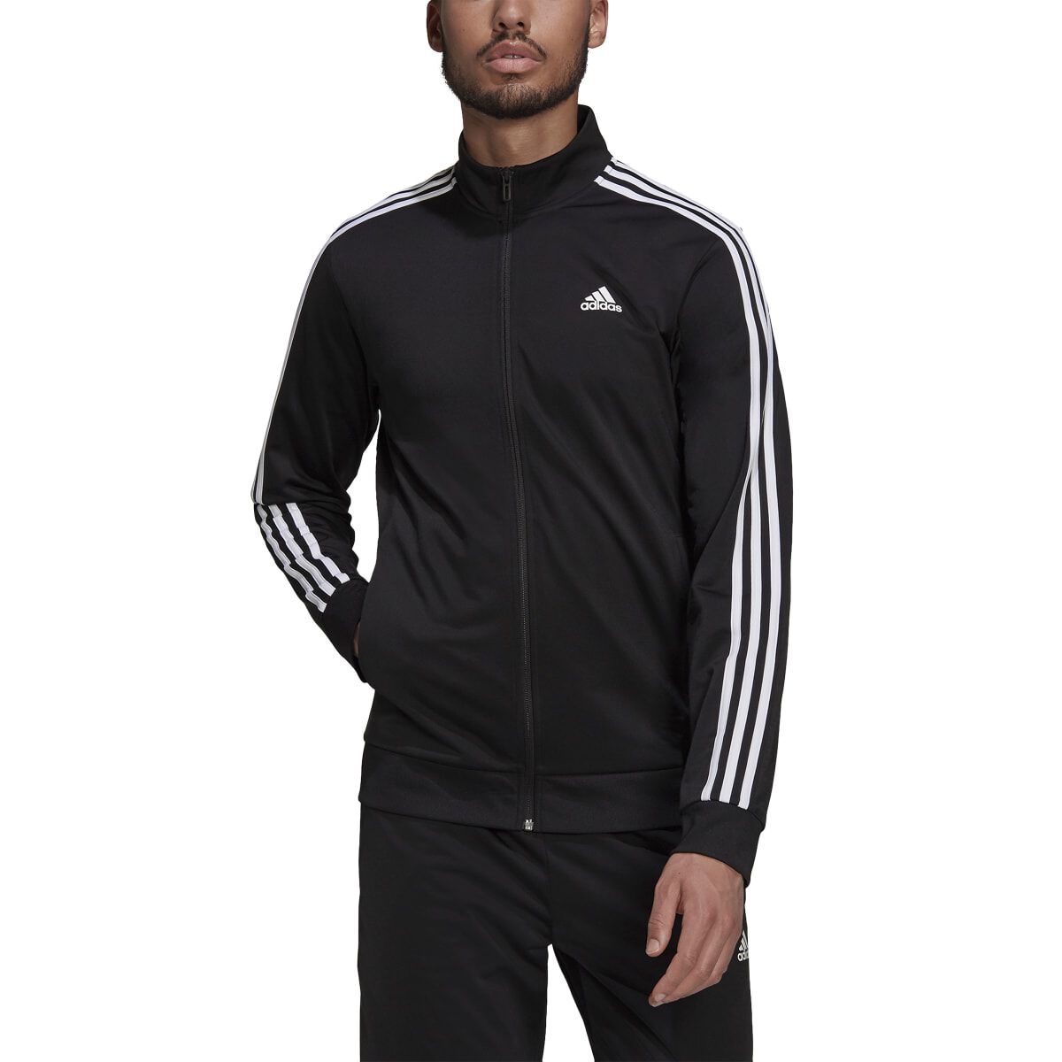 adidas Men's Essentials Warm-Up 3-Stripes Track Jacket