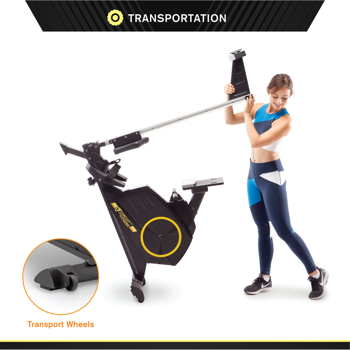 Circuit Fitness Deluxe Foldable Magnetic Rowing Machine
