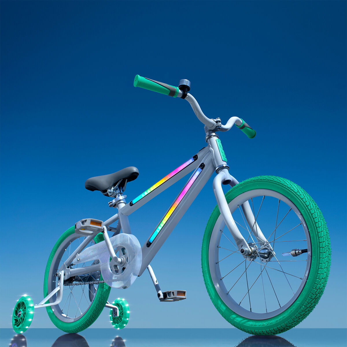 Jetson JLR M Light Up Bike 16in, GREY/TEAL