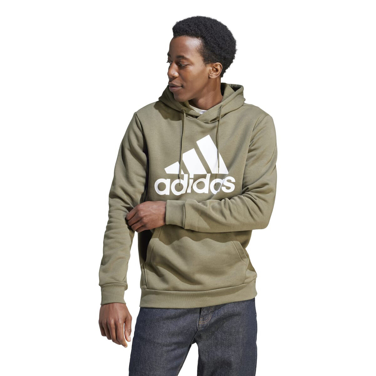adidas Men's Big Logo Flc Hood