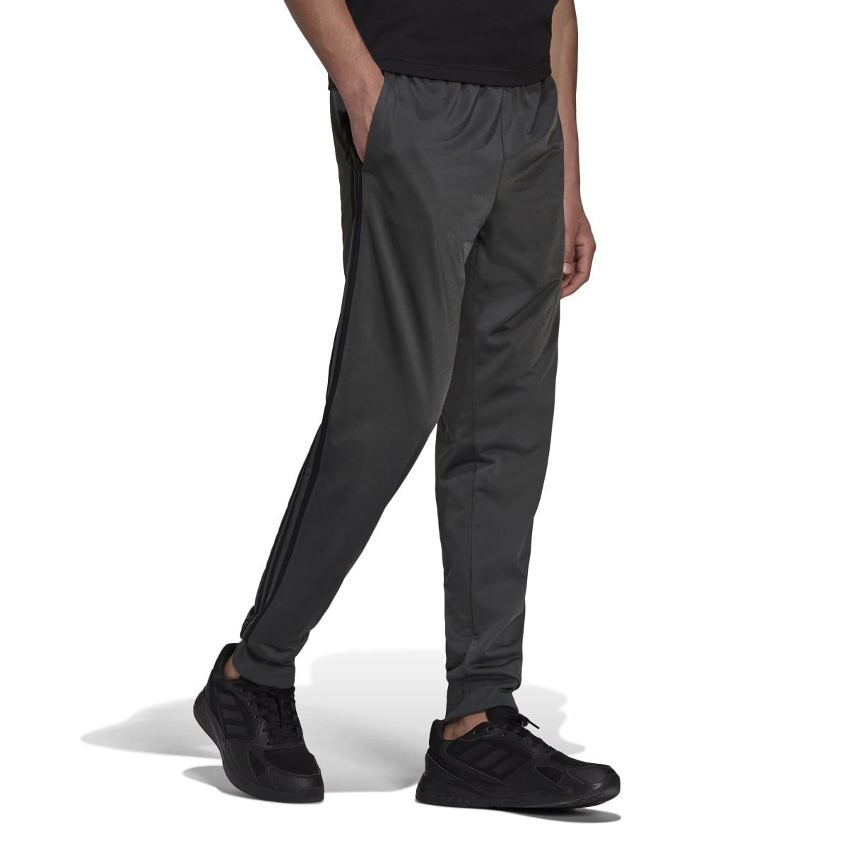 adidas Men's Essentials Warm-Up Tapered 3-Stripes Track Pants