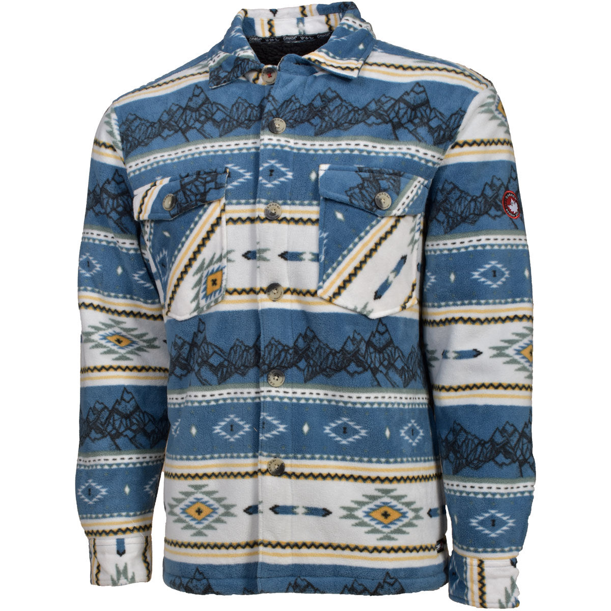 Canada Weather Gear Men's Sherpa Lined Fleece Shacket