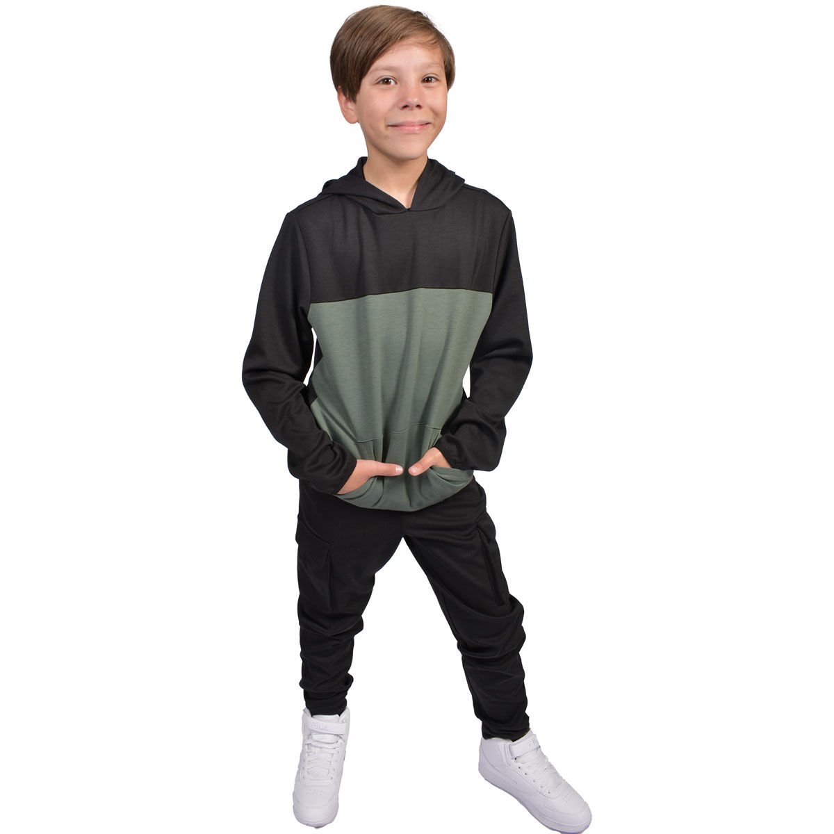 90 Degree Boy's Pullover Hoodie