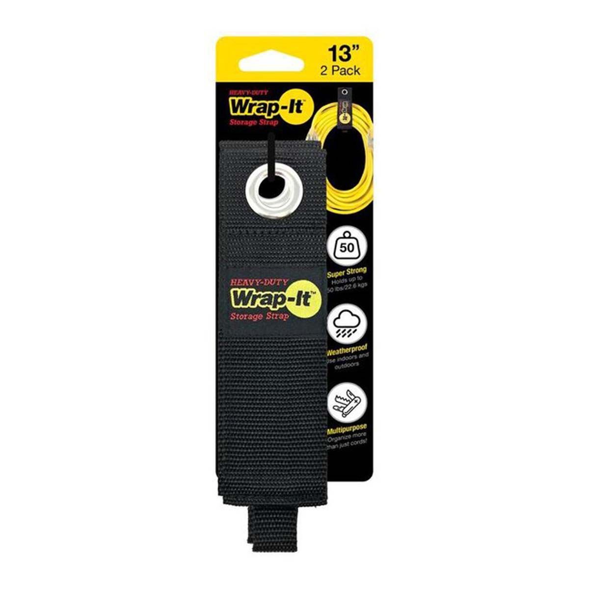 Wrap-it Storage Heavy Duty 13" Storage Strap 2-Pack