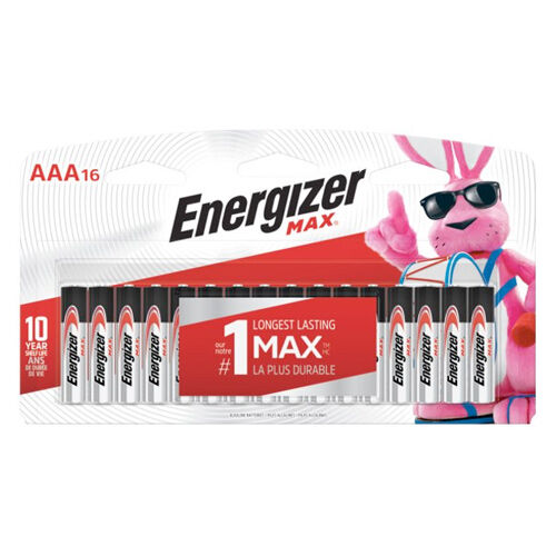 Energizer MAX Alkaline AAA Batteries 16-Pack