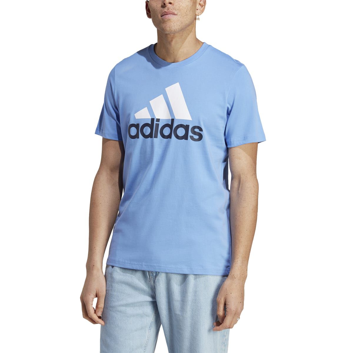 adidas Men's Essentials Single Jersey Big Logo Tee