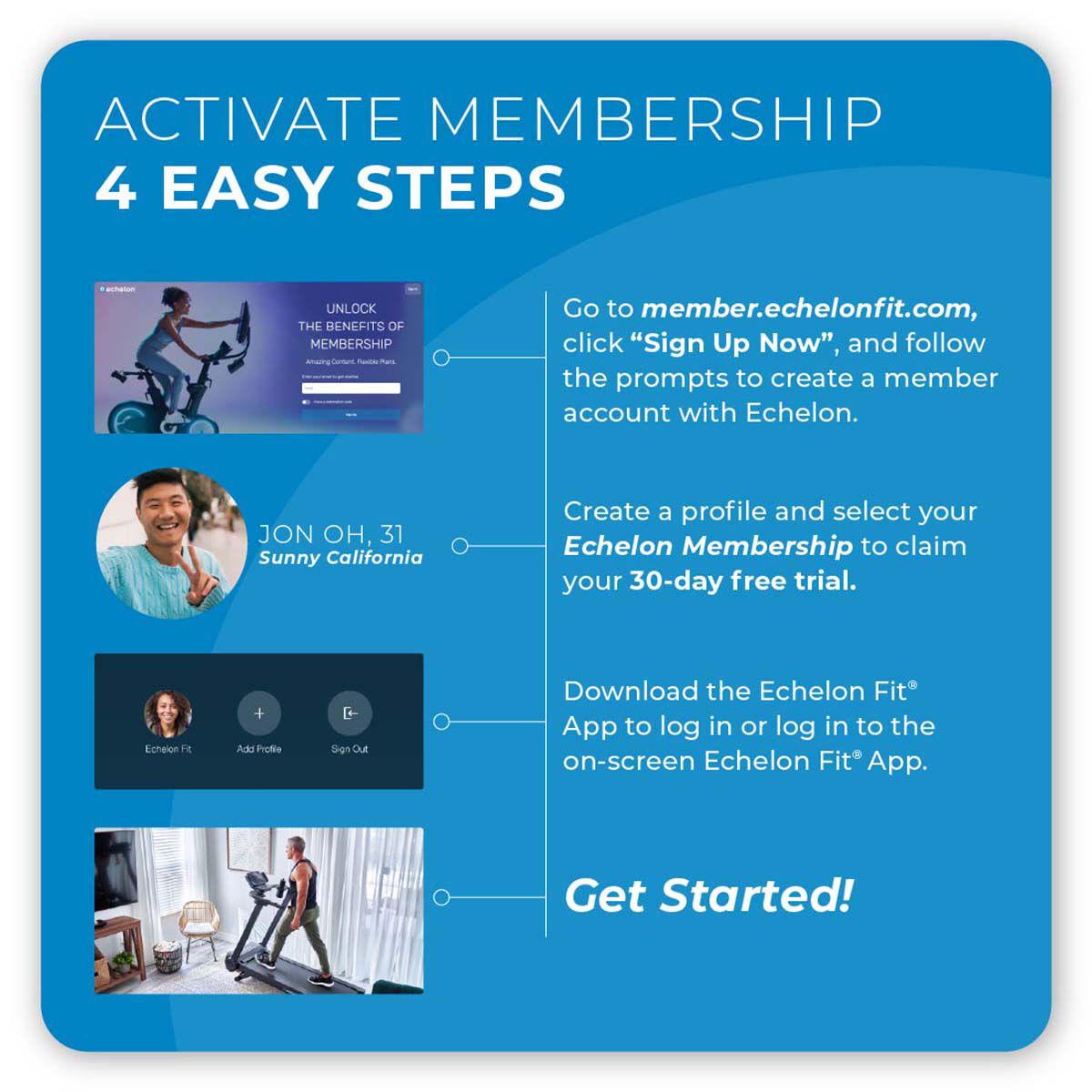 Echelon EEX5 Connect Stationary Exercise Bike