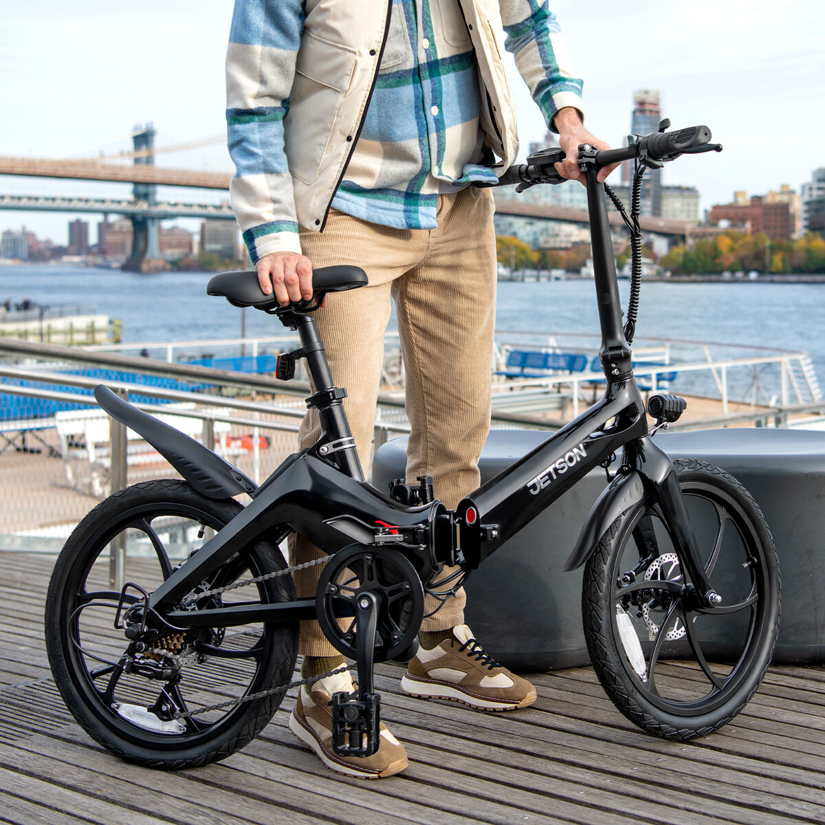Jetson J8 20" Electric Bike, Black