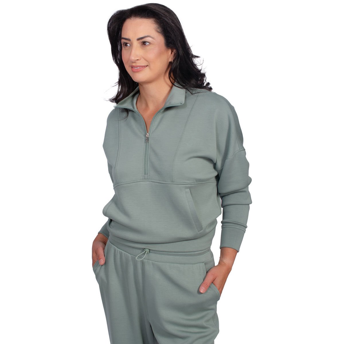 Harmony & Blnce Women's 1/2 Zip Fleece