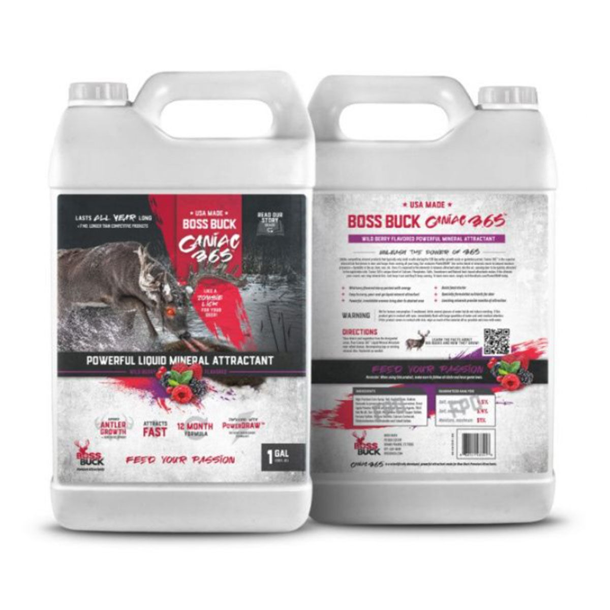 Boss Buck 1 Gallon Liquid Caniac 365 Wild Berry
