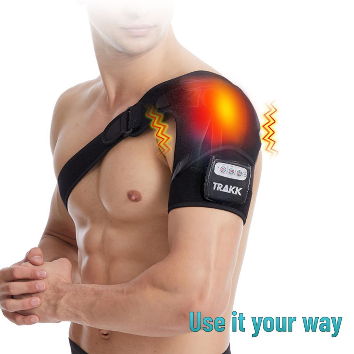 Trakk Massaging Heating Shoulder Brace & Wrap