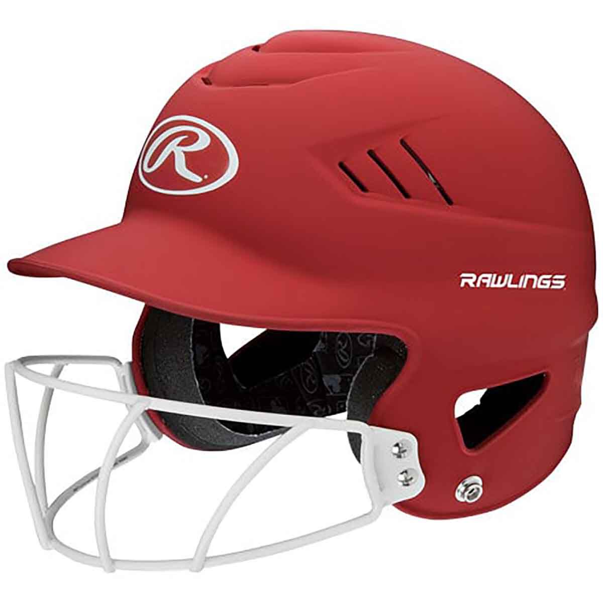 Rawlings Junior Coolflo Batting Helmet With Cage