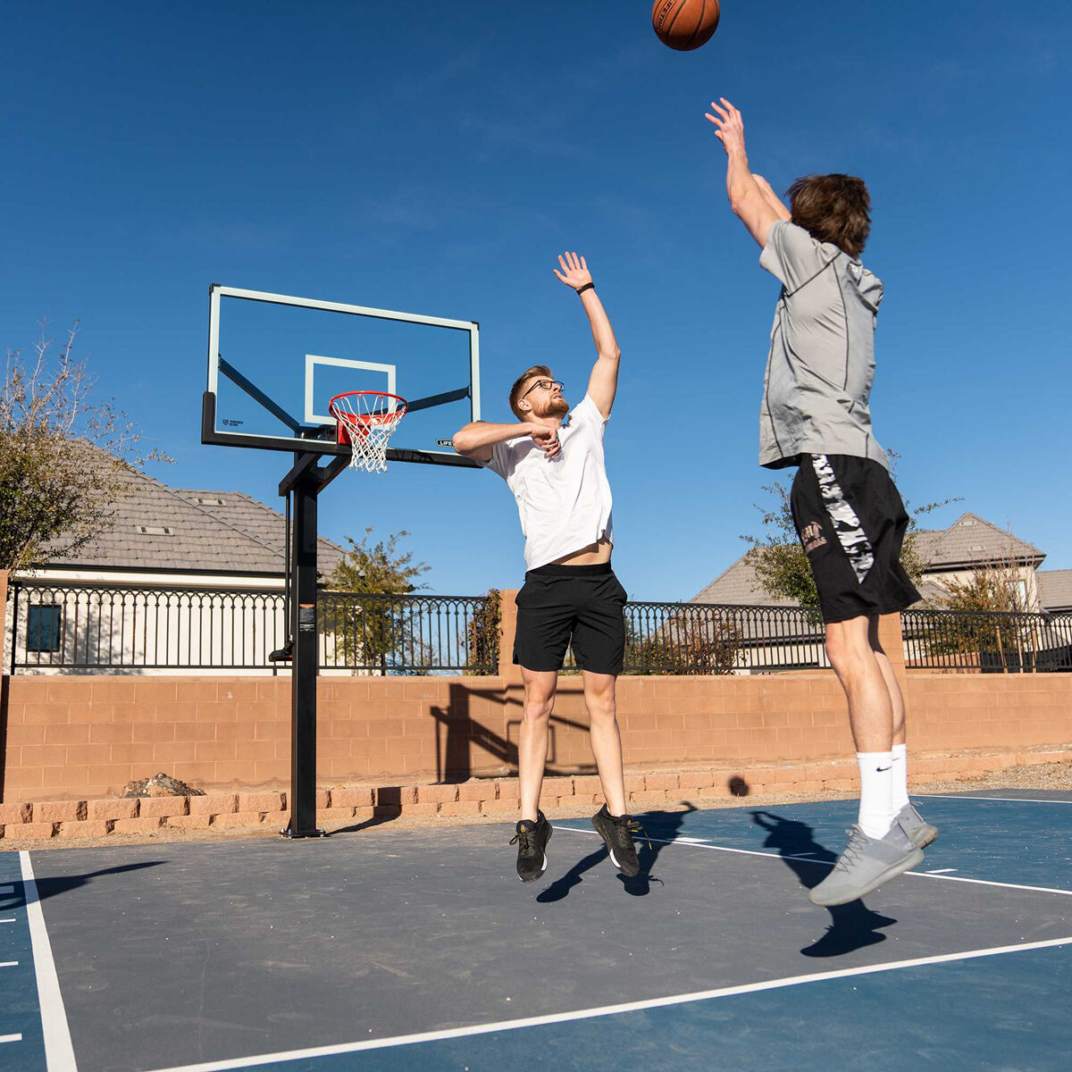 Mammoth 60" 90916 Glass In-Ground Basketball System